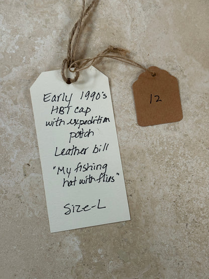 Polo Ralph Lauren Herringbone Twill Fishing Cap with Leather Bill with Fishing Flys | Doug Bihlmaier