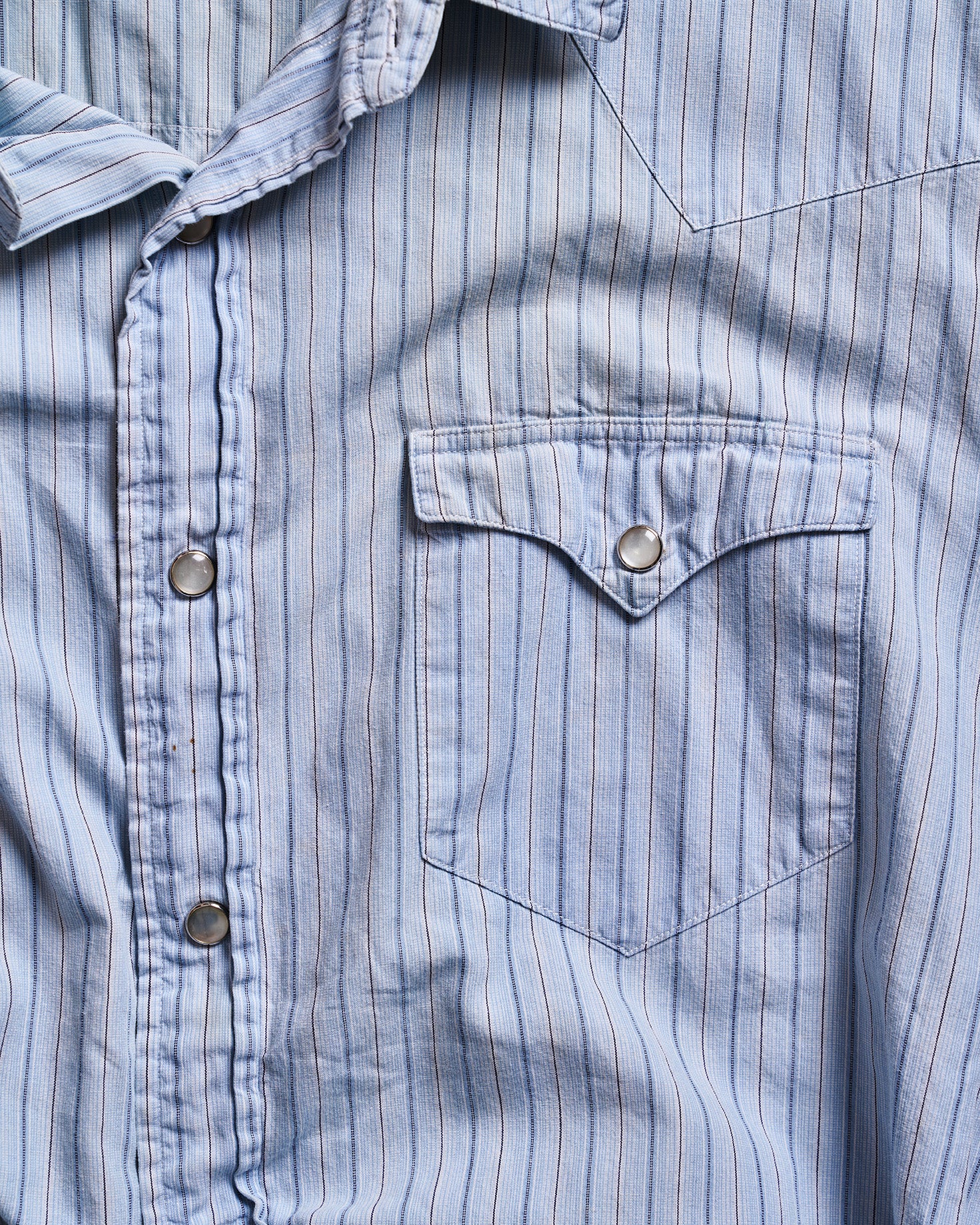 Polo Ralph Lauren Western Blue Stripe Pearl Snap Shirt | Doug Bihlmaier