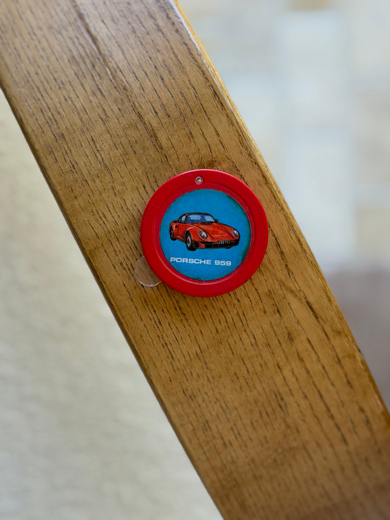 Porsche 959 Advertising Small Round Plastic Magnifying Glass Made in West Germany | Collectors Gene
