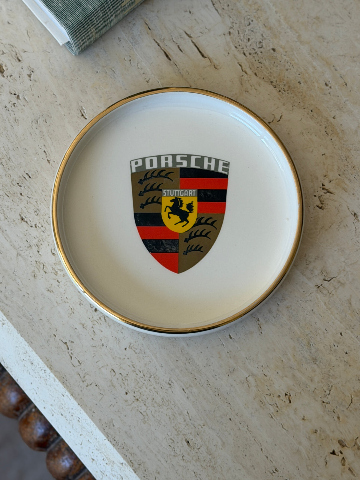 Porsche Crest Porcelain Ashtray Trinket Dish | Collectors Gene
