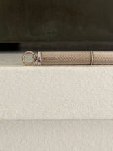 Propelling Cigar Piercer in Engine Turned Sterling Silver by William Manton Birmingham 1985 | Collectors Gene