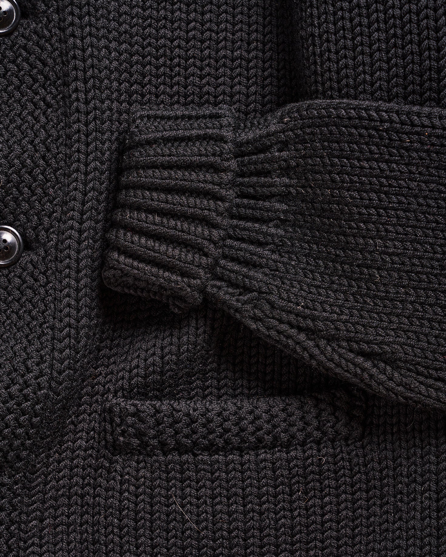 RRL Ralph Lauren Black Shawl Cardigan | Doug Bihlmaier