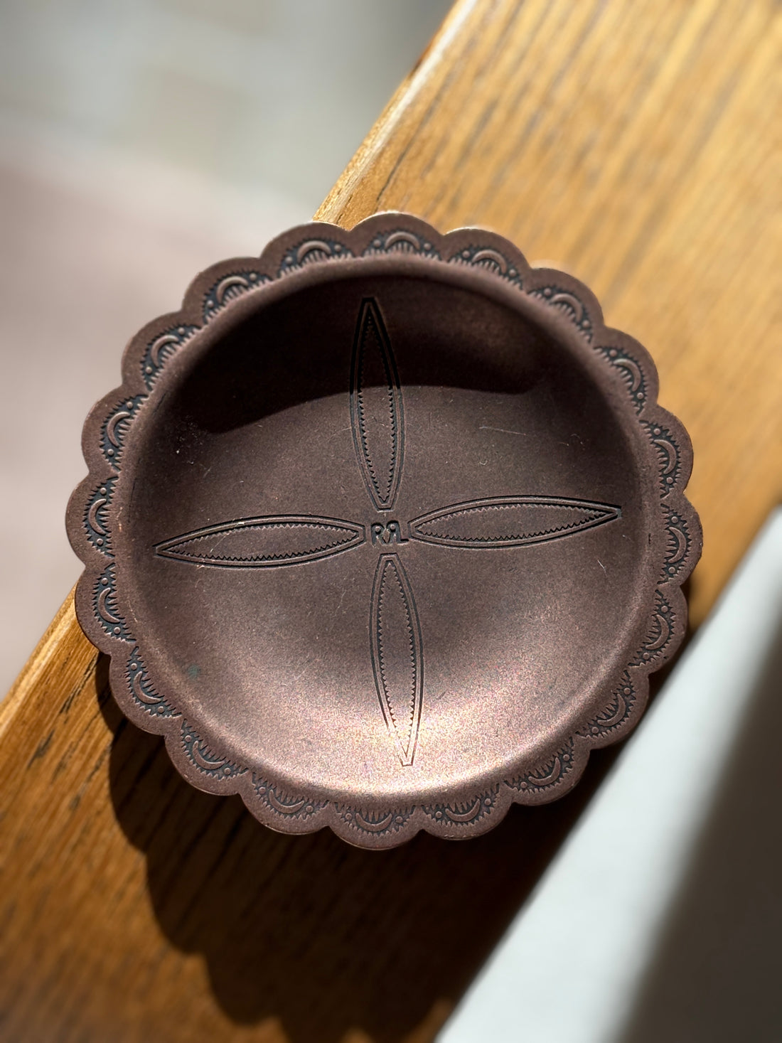 RRL (Double RL) Ralph Lauren Bronze Stamped Catchall Dish | Collectors Gene
