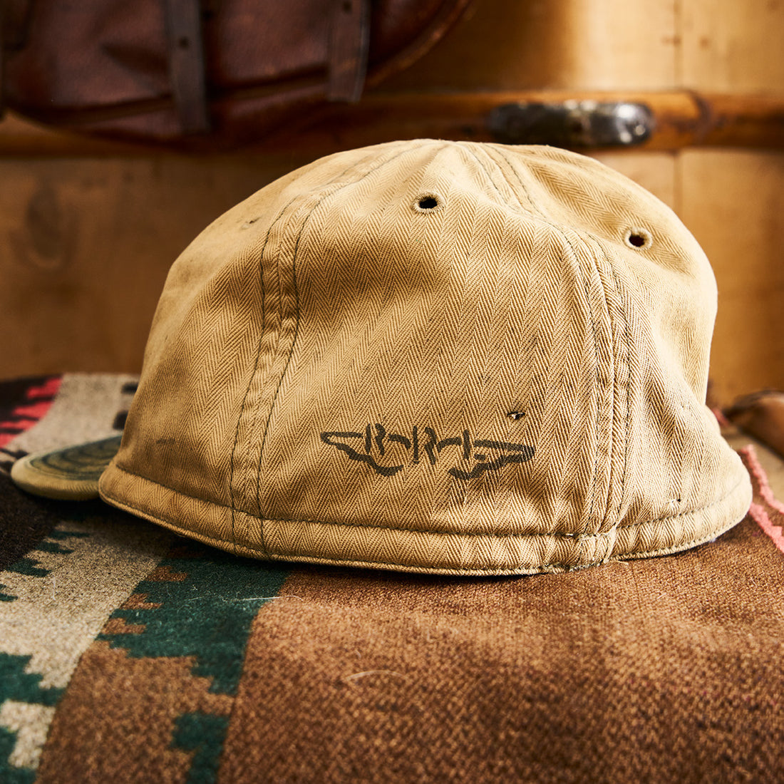 RRL Ralph Lauren Blank Hat with Winged Dancer Pin | Doug Bihlmaier