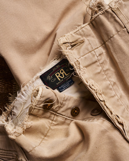 RRL Ralph Lauren Blue Patchwork Khakis | Doug Bihlmaier