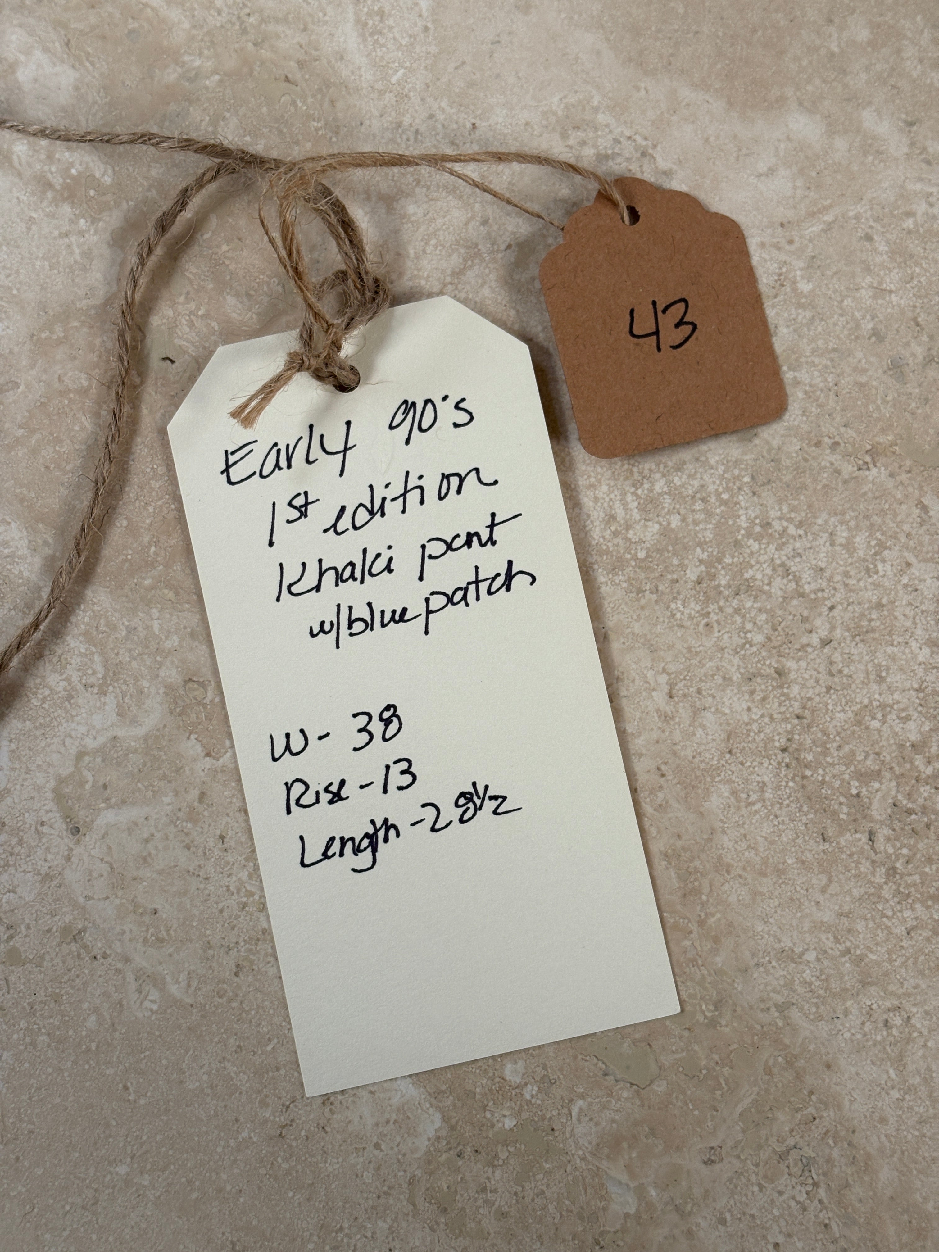 RRL Ralph Lauren Blue Patchwork Khakis | Doug Bihlmaier