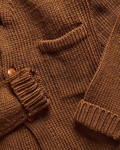 RRL Ralph Lauren Brown Cardigan | Doug Bihlmaier