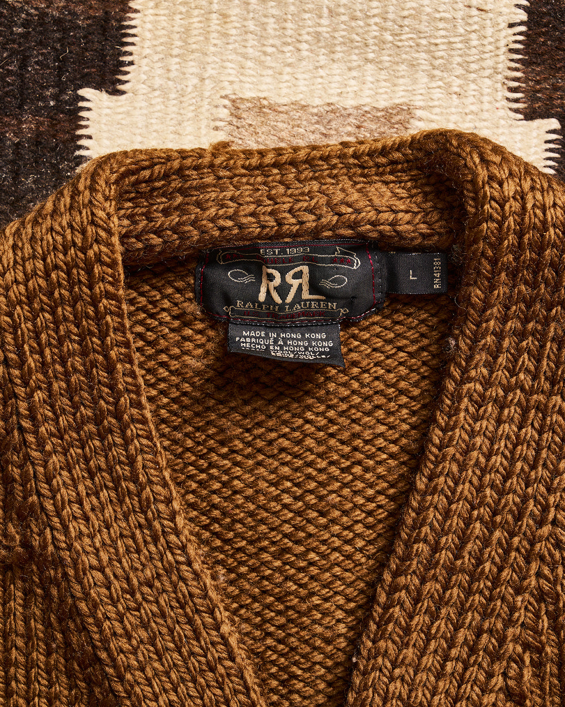 RRL Ralph Lauren Brown Cardigan | Doug Bihlmaier