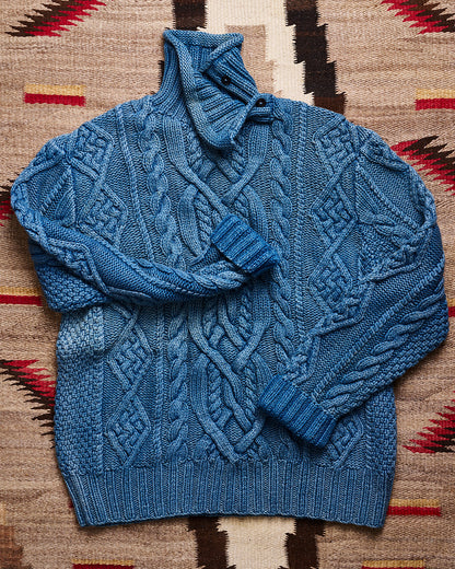 RRL Ralph Lauren Cable Hand Knit Roll Neck Sweater | Doug Bihlmaier