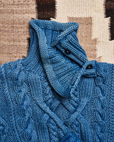 RRL Ralph Lauren Cable Hand Knit Roll Neck Sweater | Doug Bihlmaier