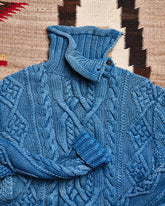 RRL Ralph Lauren Cable Hand Knit Roll Neck Sweater | Doug Bihlmaier
