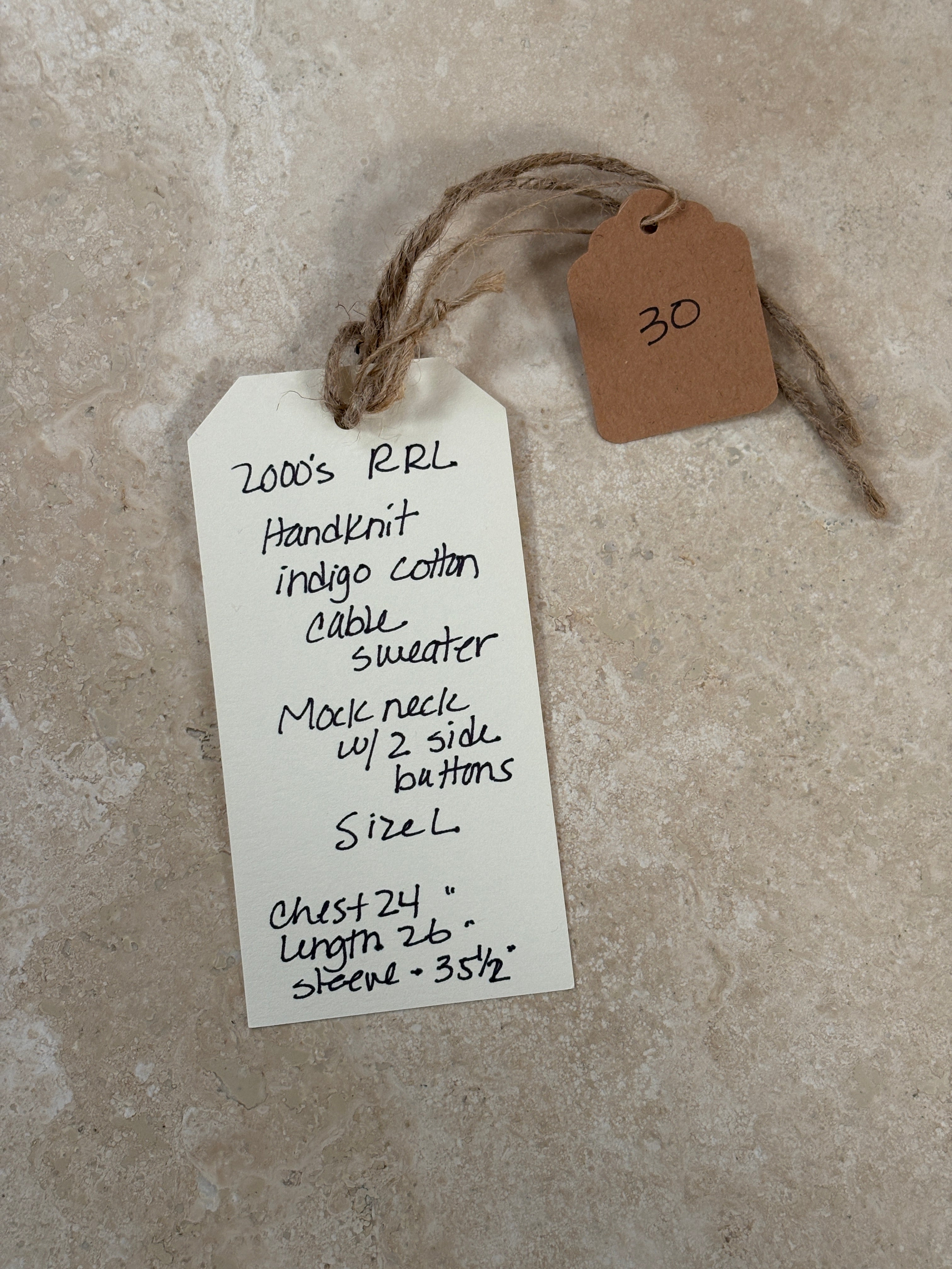 RRL Ralph Lauren Cable Hand Knit Roll Neck Sweater | Doug Bihlmaier