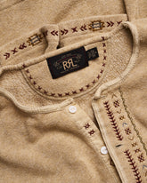 RRL Ralph Lauren Embroidered Stitch Henley | Doug Bihlmaier