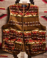 RRL Ralph Lauren Fleece Trade Blanket Native Vest | Doug Bihlmaier