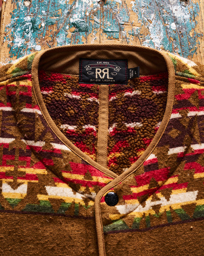 RRL Ralph Lauren Fleece Trade Blanket Native Vest | Doug Bihlmaier