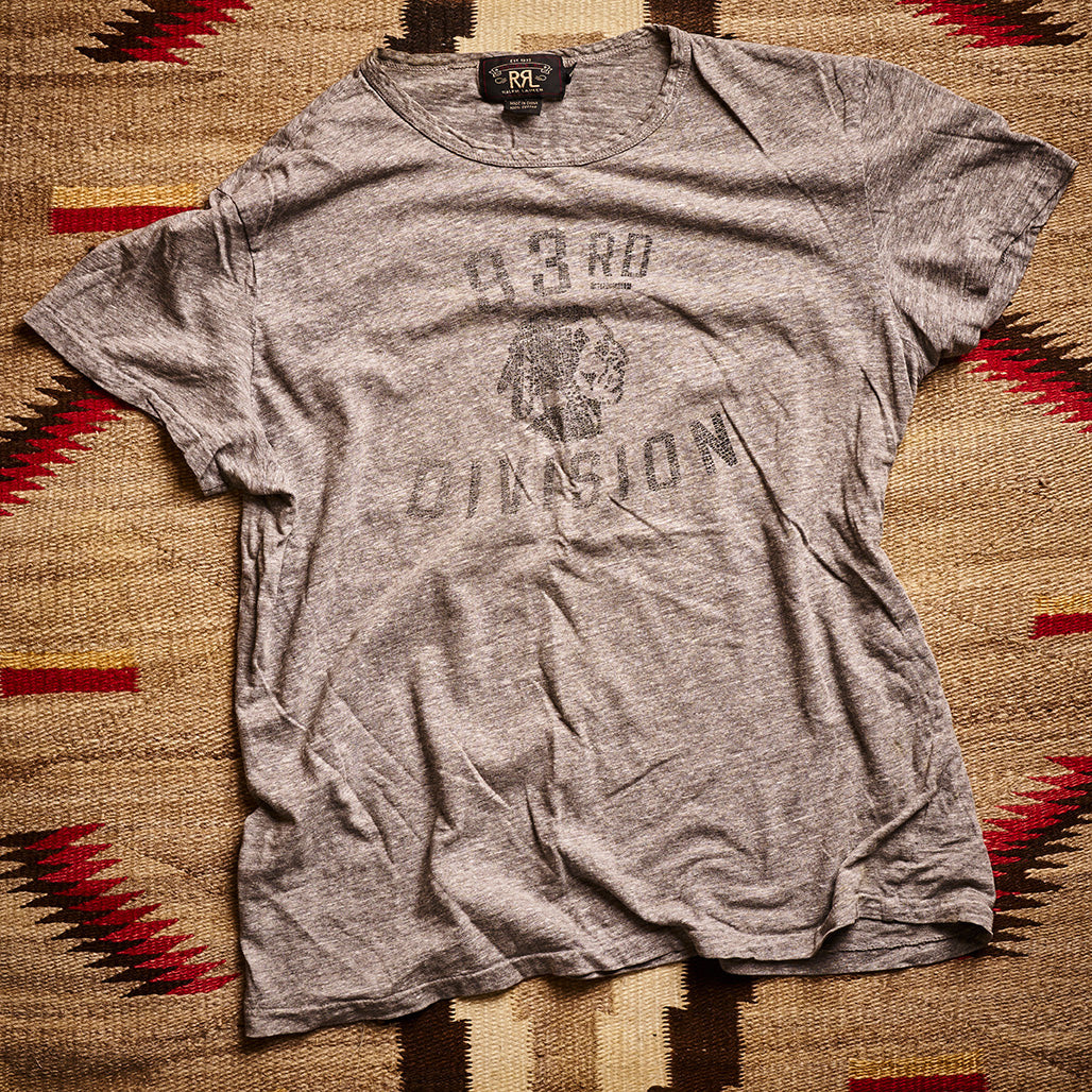 RRL Ralph Lauren Heather Gray Indian T-Shirt | Doug Bihlmaier