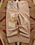 RRL Ralph Lauren Khaki Red Patchwork Pants | Doug Bihlmaier