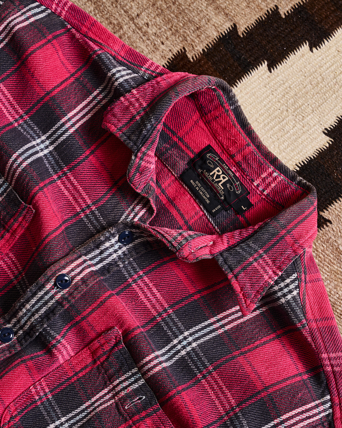 RRL Ralph Lauren Red Black Check Flannel | Doug Bihlmaier