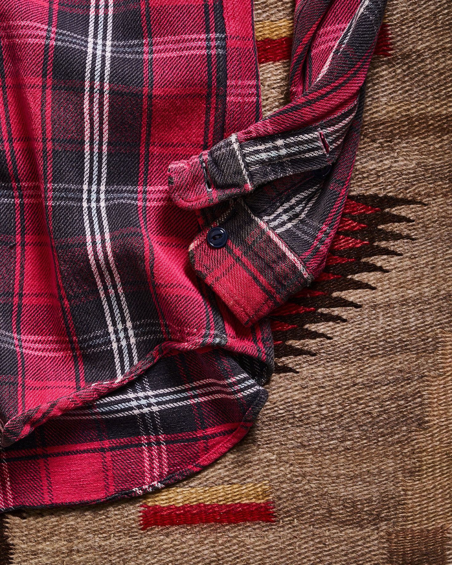 RRL Ralph Lauren Red Black Check Flannel | Doug Bihlmaier