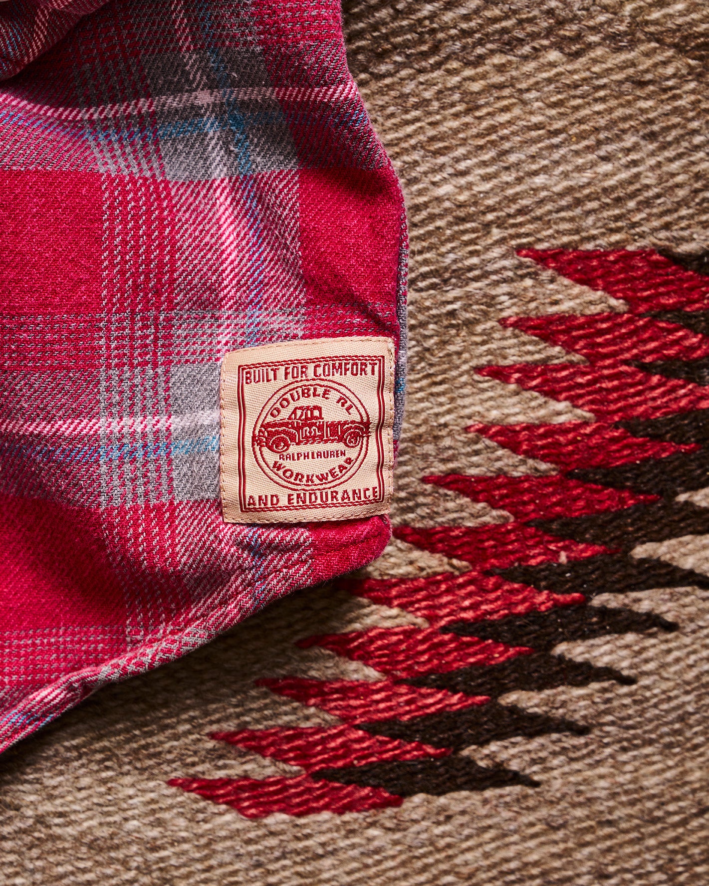 RRL Ralph Lauren Red Gray Check Flannel | Doug Bihlmaier