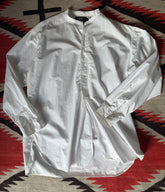 RRL Ralph Lauren White Banded Button Down Shirt | Doug Bihlmaier