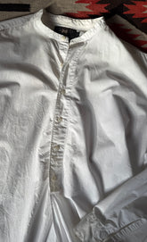 RRL Ralph Lauren White Banded Button Down Shirt | Doug Bihlmaier