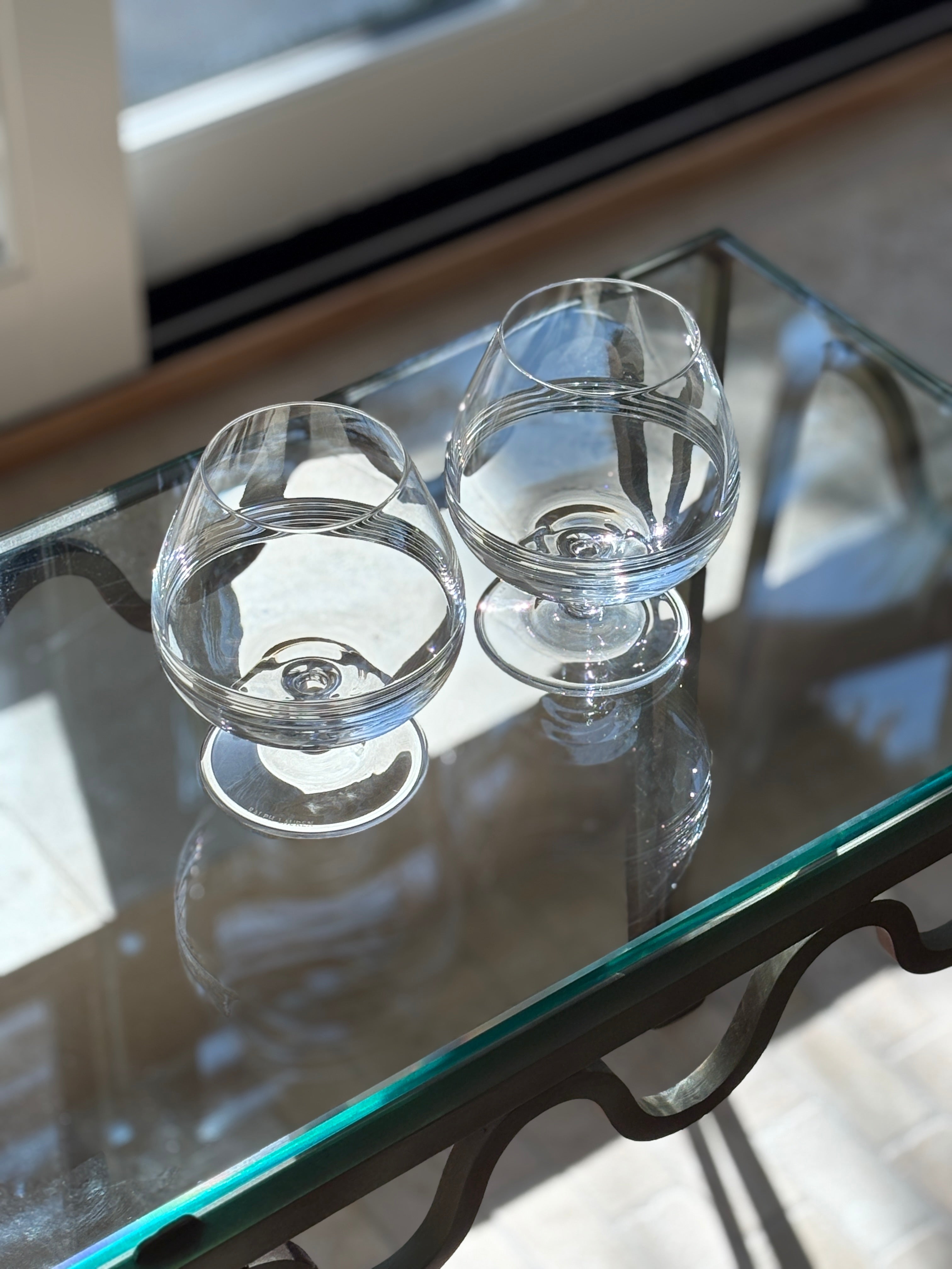 Ralph Lauren Bentley Crystal Brandy Glass Set | Collectors Gene