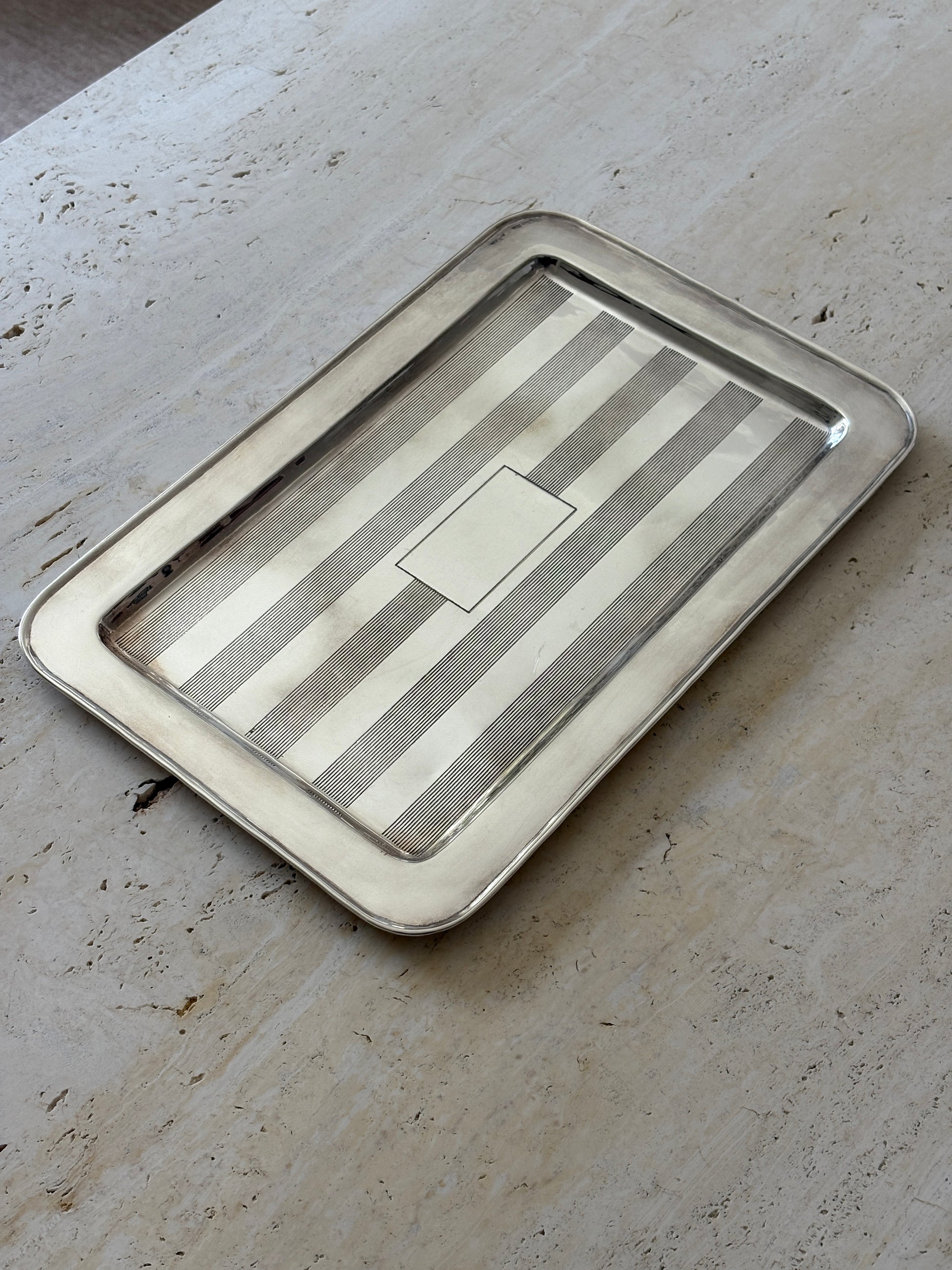 Ralph Lauren Cocktail Silver-Plated Bar Tray | Collectors Gene Vintage Finds