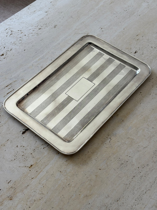 Ralph Lauren Cocktail Silver-Plated Bar Tray | Collectors Gene Vintage Finds