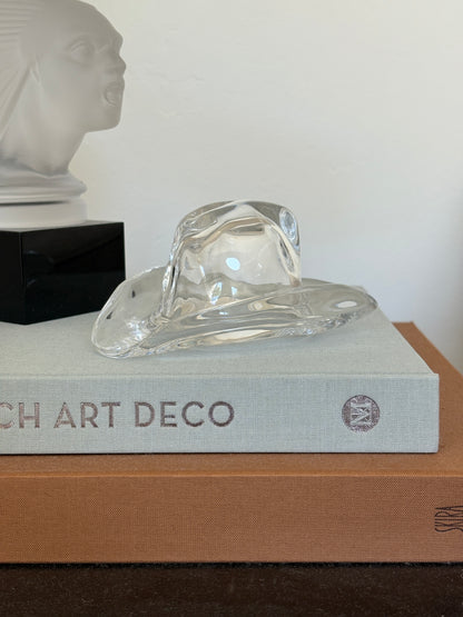 Ralph Lauren Crystal Cowboy Hat Paperweight | Collectors Gene Rare and Collectible