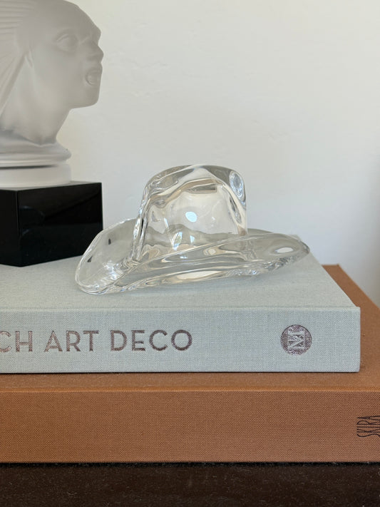 Ralph Lauren Crystal Cowboy Hat Paperweight | Collectors Gene Rare and Collectible