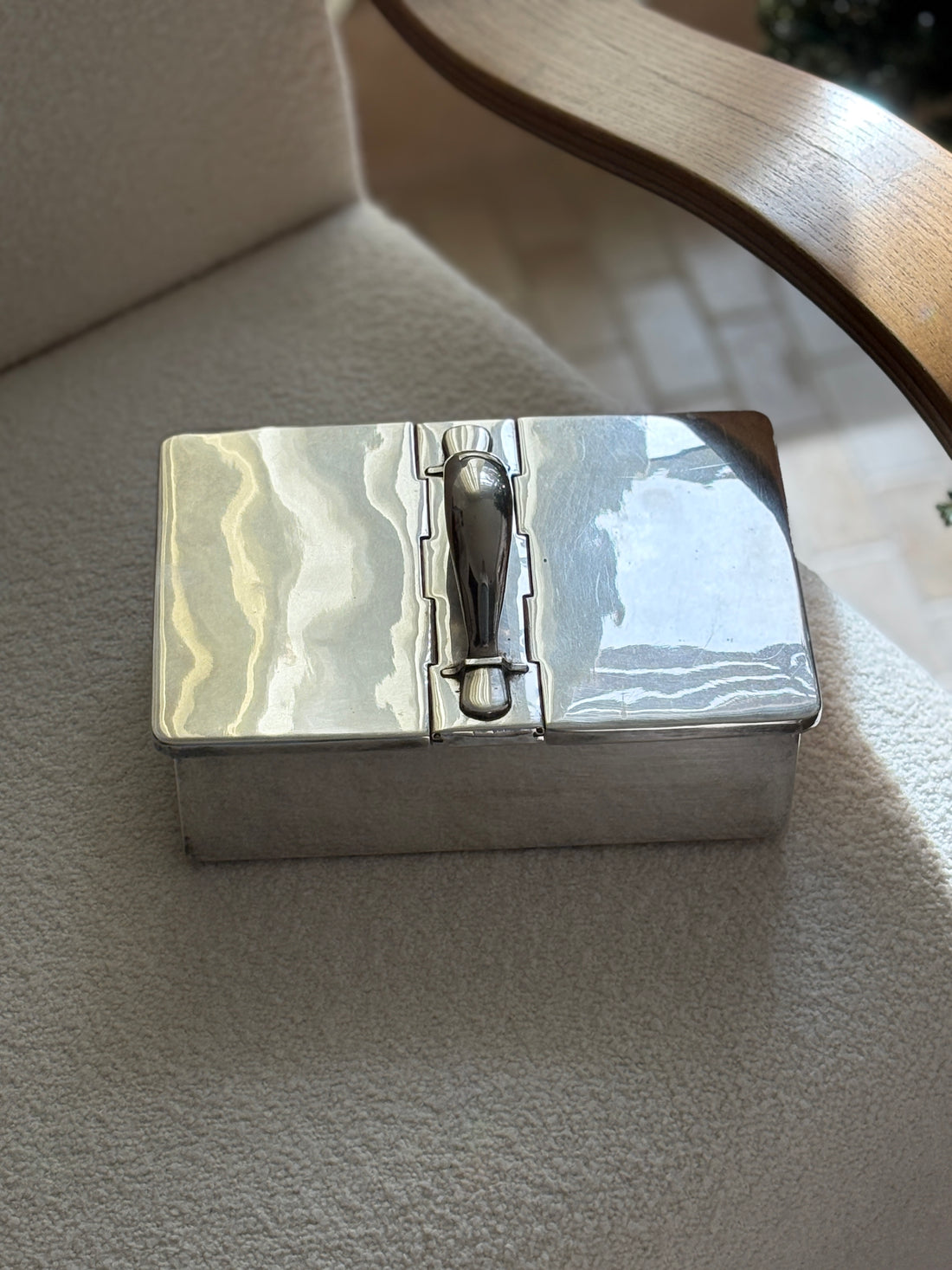 Ralph Lauren  Dual Sided Silver Equestrian Box with Handle | Collectors Gene