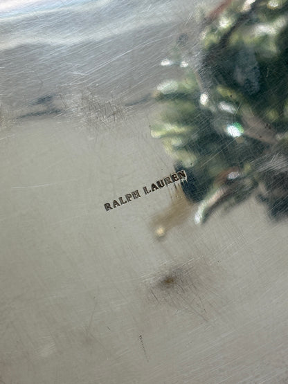 Ralph Lauren  Dual Sided Silver Equestrian Box with Handle | Collectors Gene