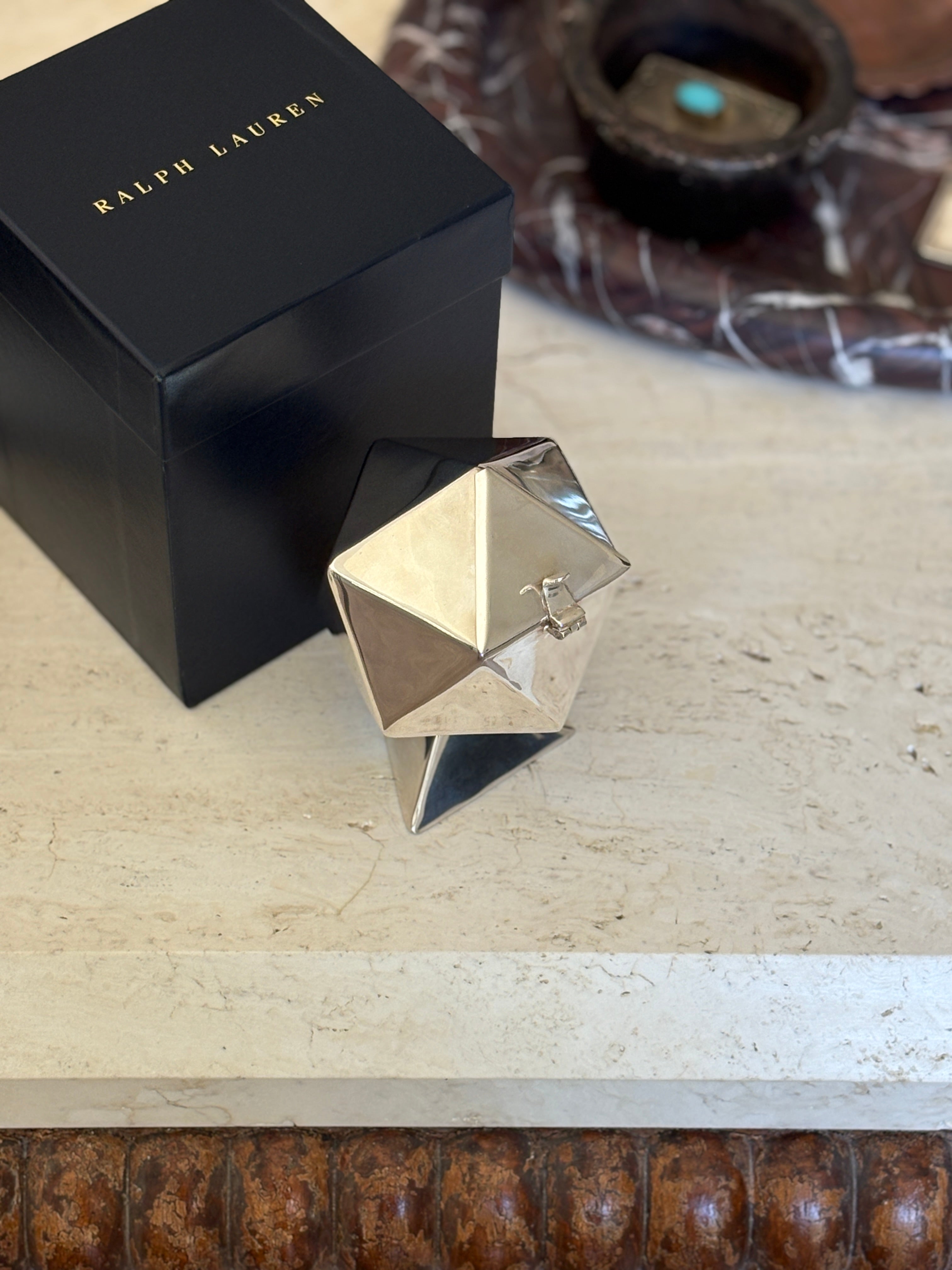 Ralph Lauren Geometric Prism Ashtray with Original Box | Collectors Gene