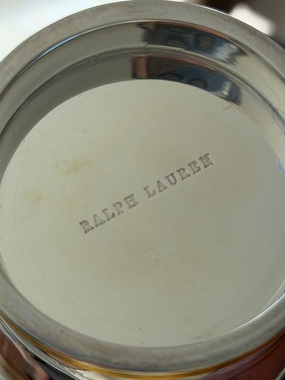 Ralph Lauren Home Silver Plated Two-Tone Bar Nut Bowl | Collectors Gene
