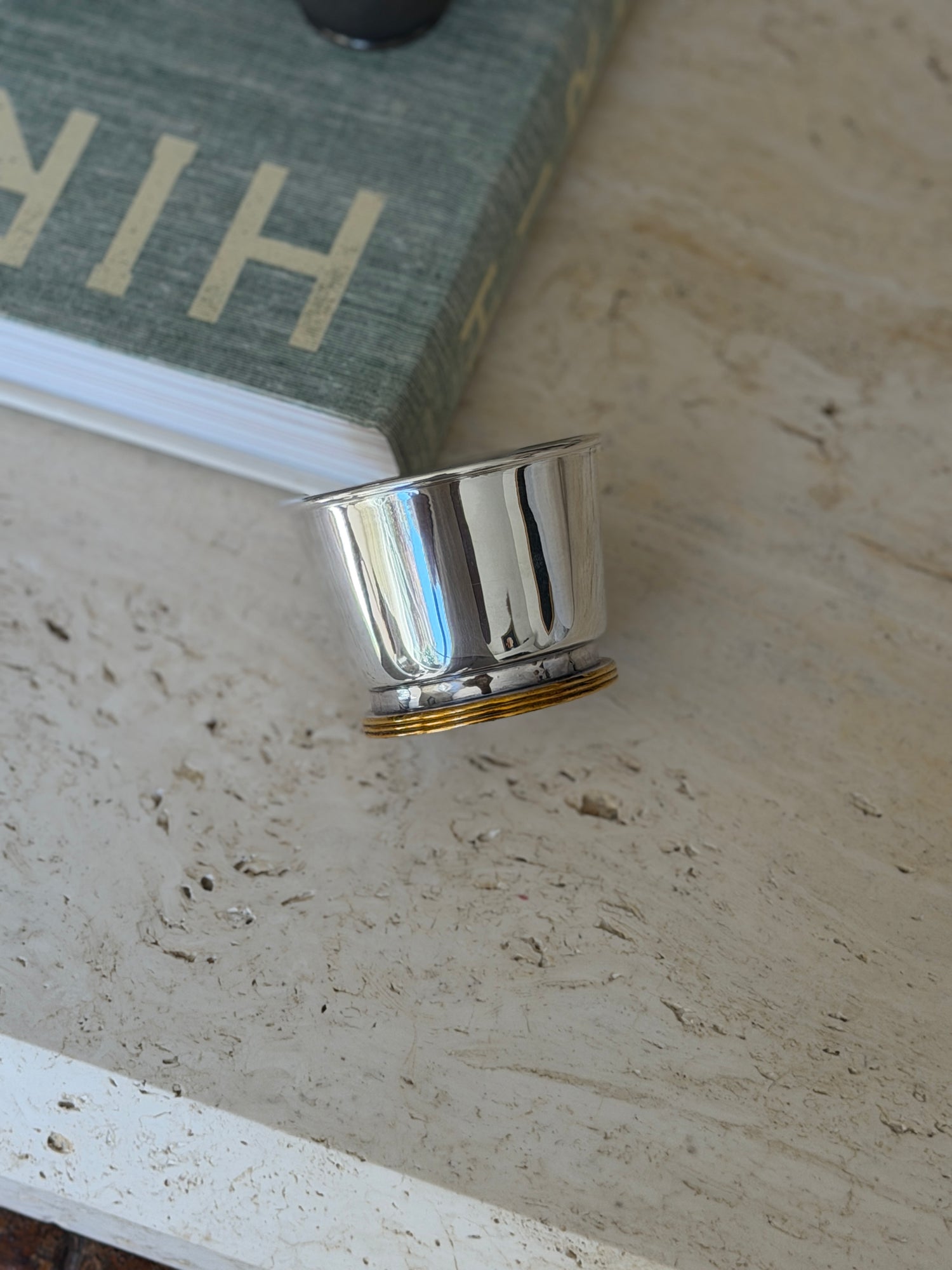 Ralph Lauren Home Silver Plated Two-Tone Bar Nut Bowl | Collectors Gene