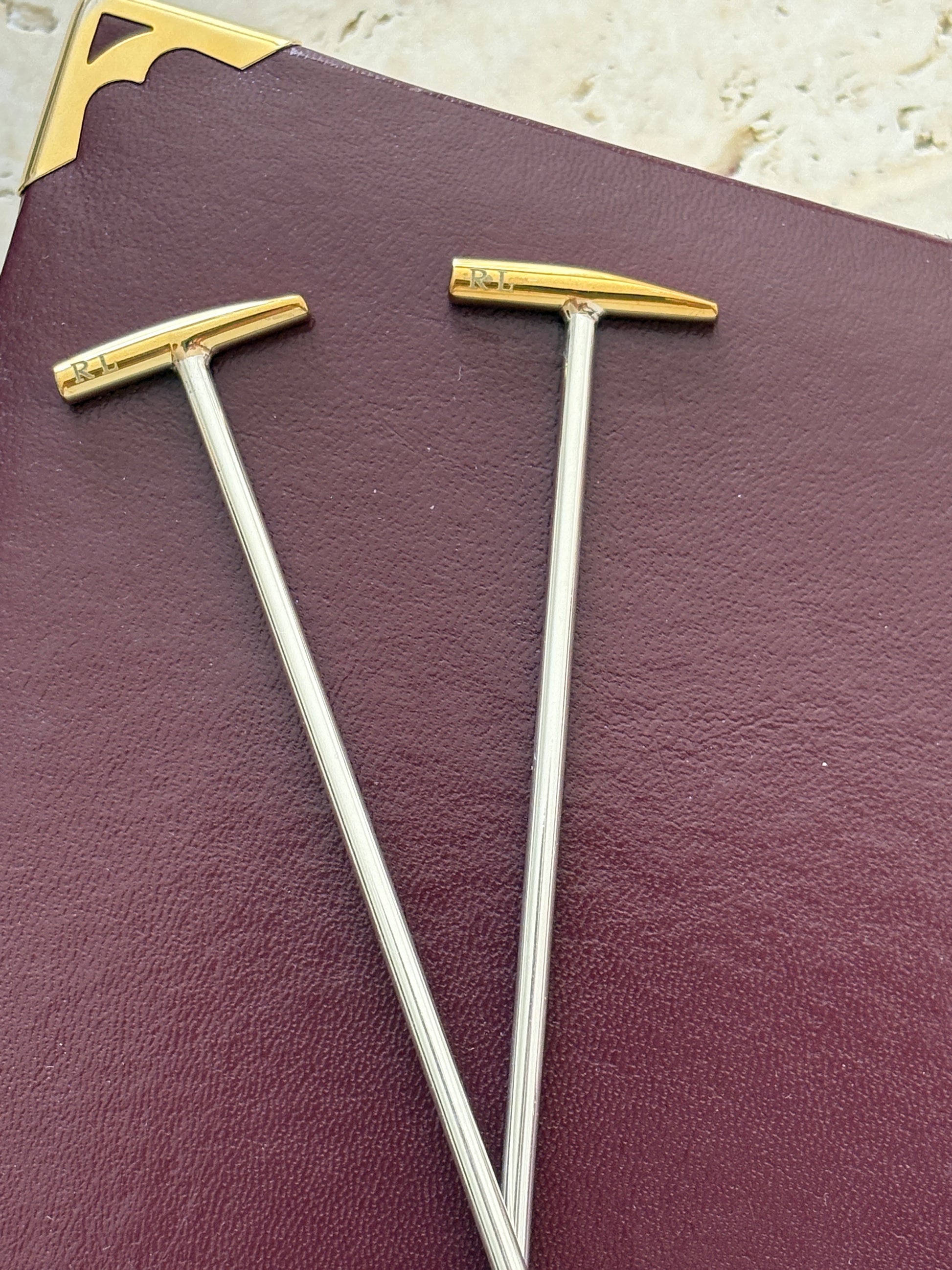 Ralph Lauren Kipton Polo Mallet Set of Cocktail Picks | Collectors Gene Collectibles