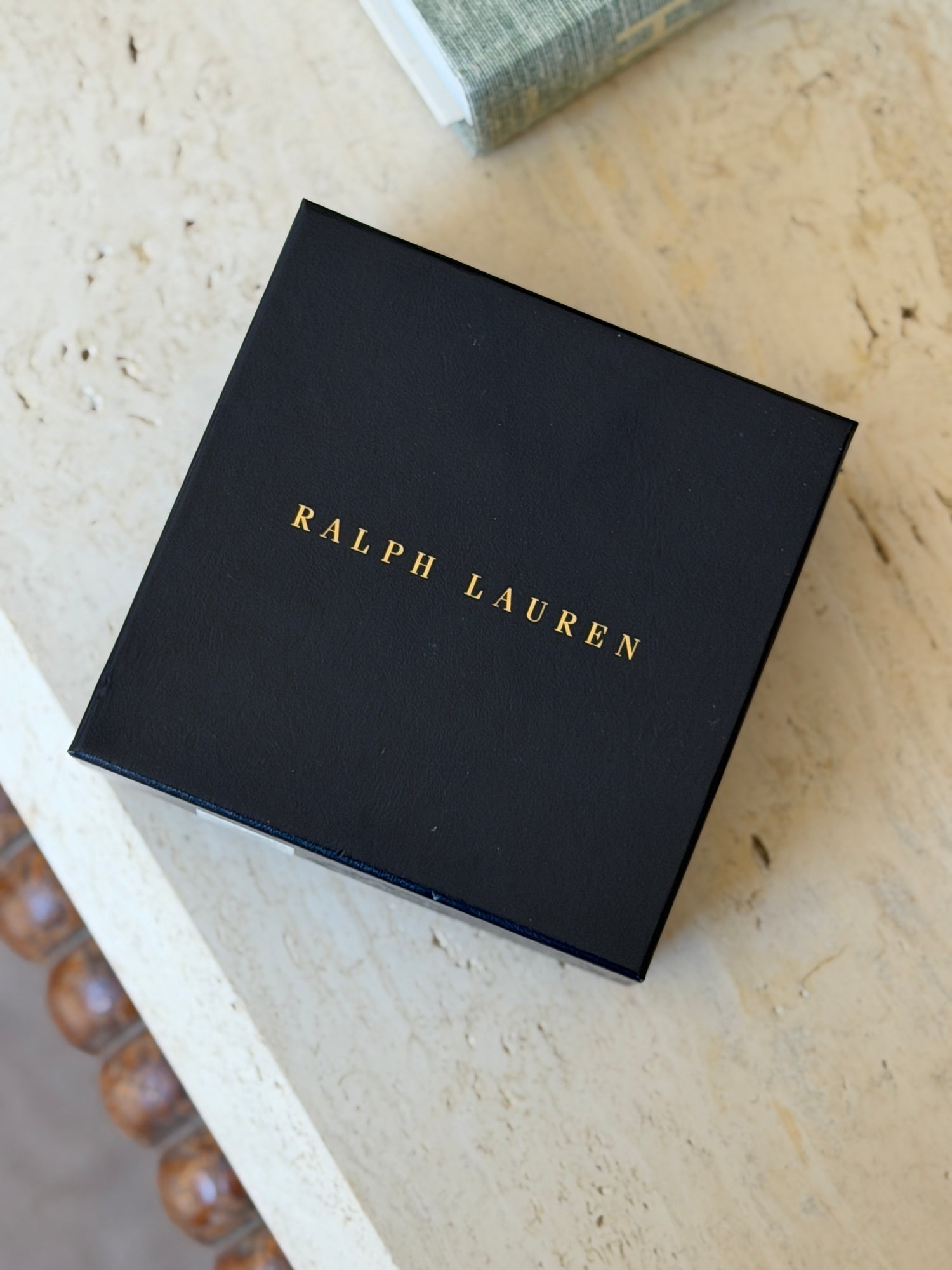 Ralph Lauren Leather Bottle Coaster Bottle Stopper Set | Collectors Gene