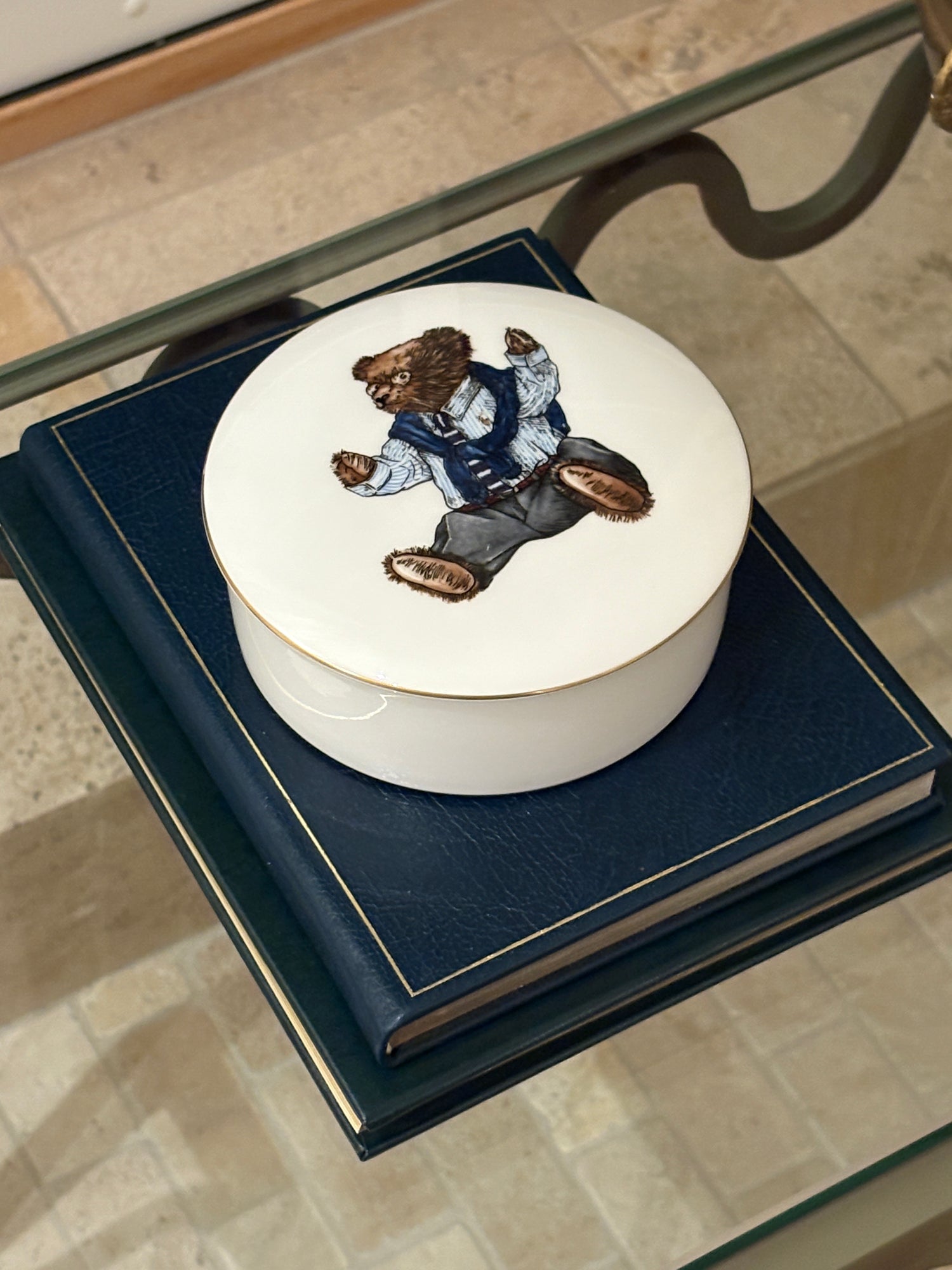 Ralph Lauren Polo Bear Round Box by Wedgwood | Collectors Gene