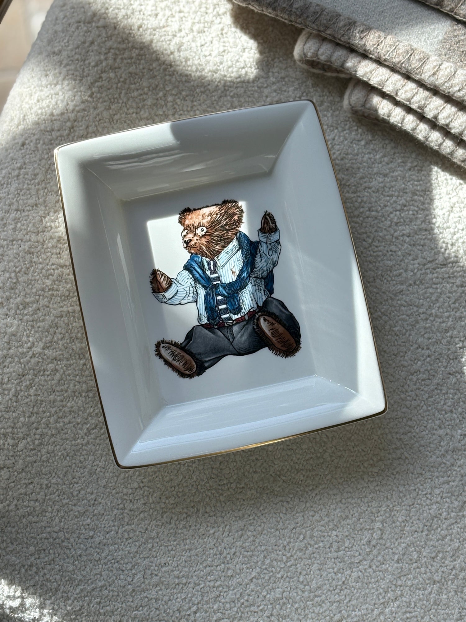 Ralph Lauren Polo Bear Trinket Tray by Wedgwood 1992 | Collectors Gene