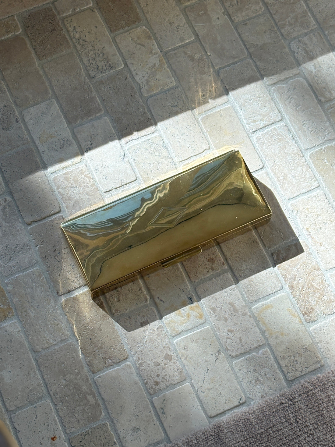 Ralph Lauren Rectangular Brass Box with Wood Lining | Collectors Gene