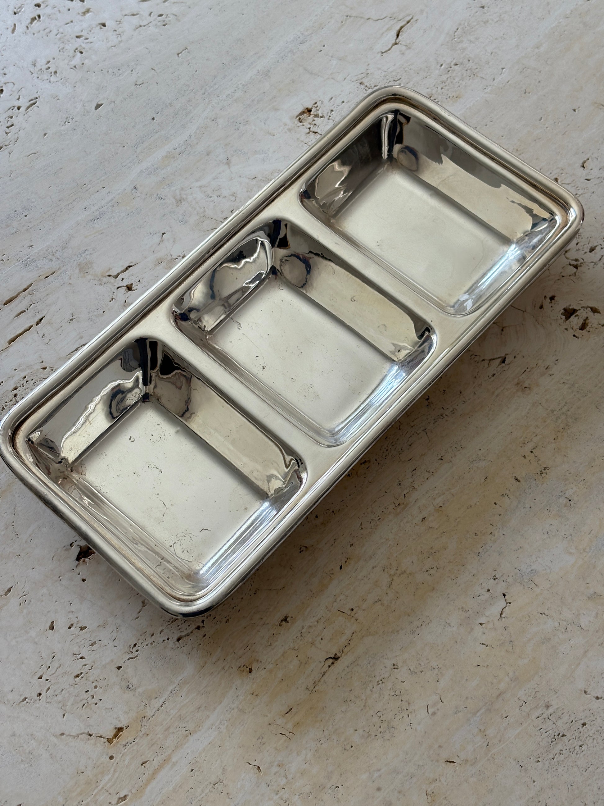 Ralph Lauren Silver-Plated Three-Section Serving Dish | Collectors Gene Vintage Finds