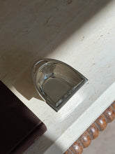 Overhead view of the stirrup nut bowl, its mirror polished interior and squared tread edge