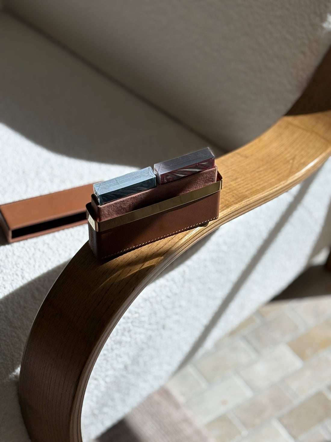 Ralph Lauren Tartan &amp; Black Watch Playing Card Set in Leather &amp; Polished Brass Box | Collectors Gene