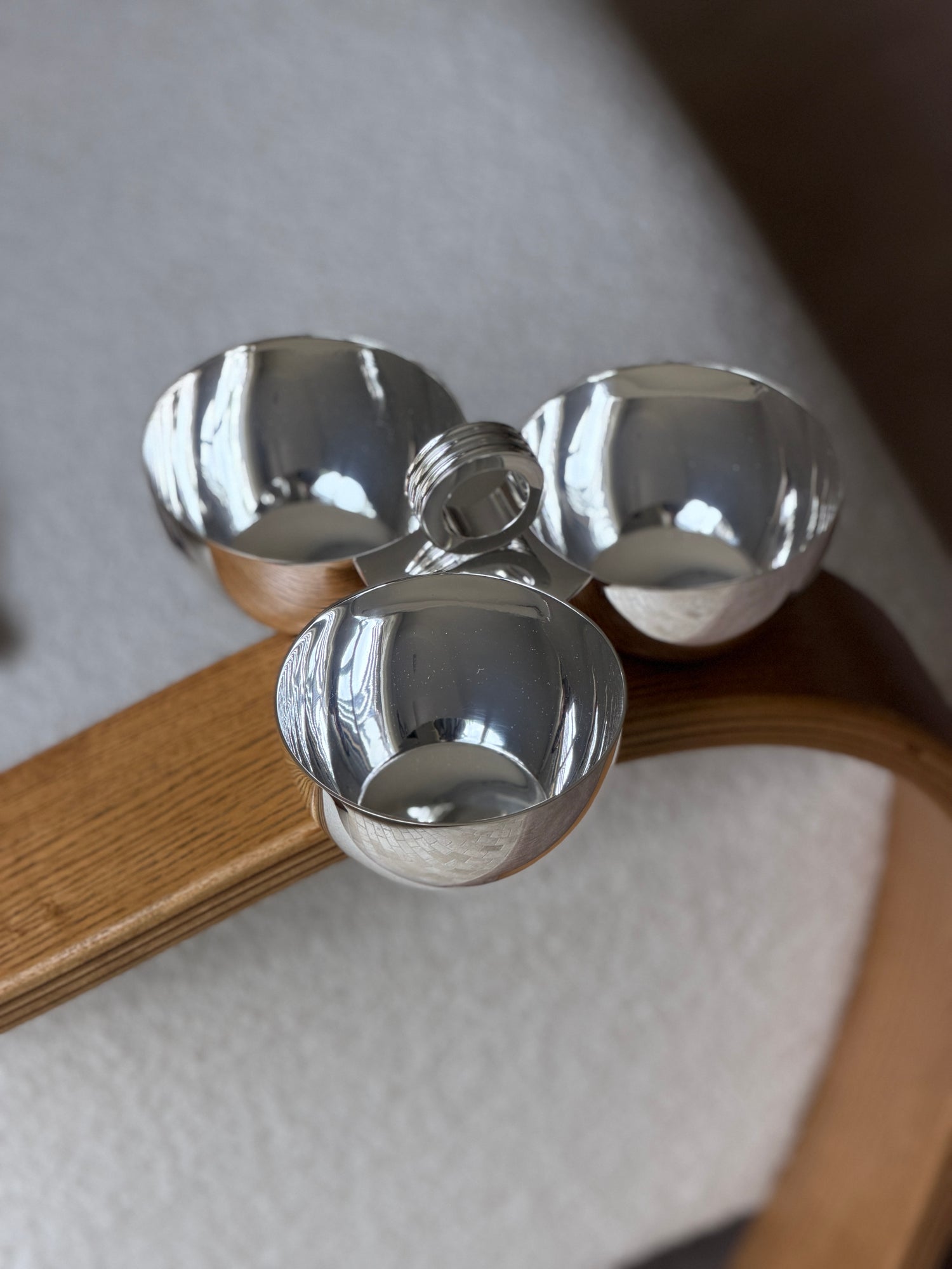 Ralph Lauren Triple Nut Bowl in Silver Plated Brass | Collectors Gene