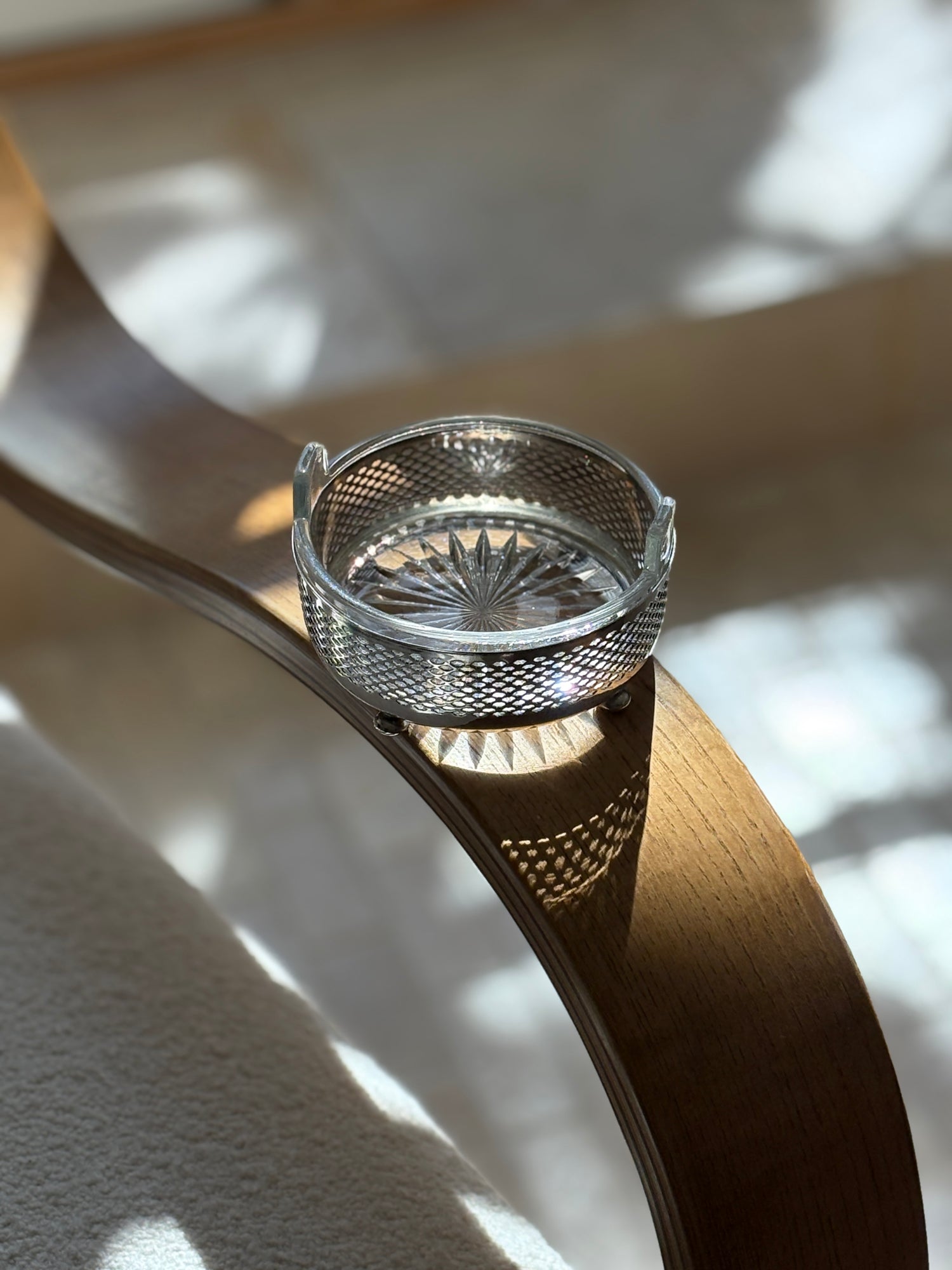 Reticulated Silver Plate &amp; Glass Relish Dish by Middletown Silver Co. | Collectors Gene