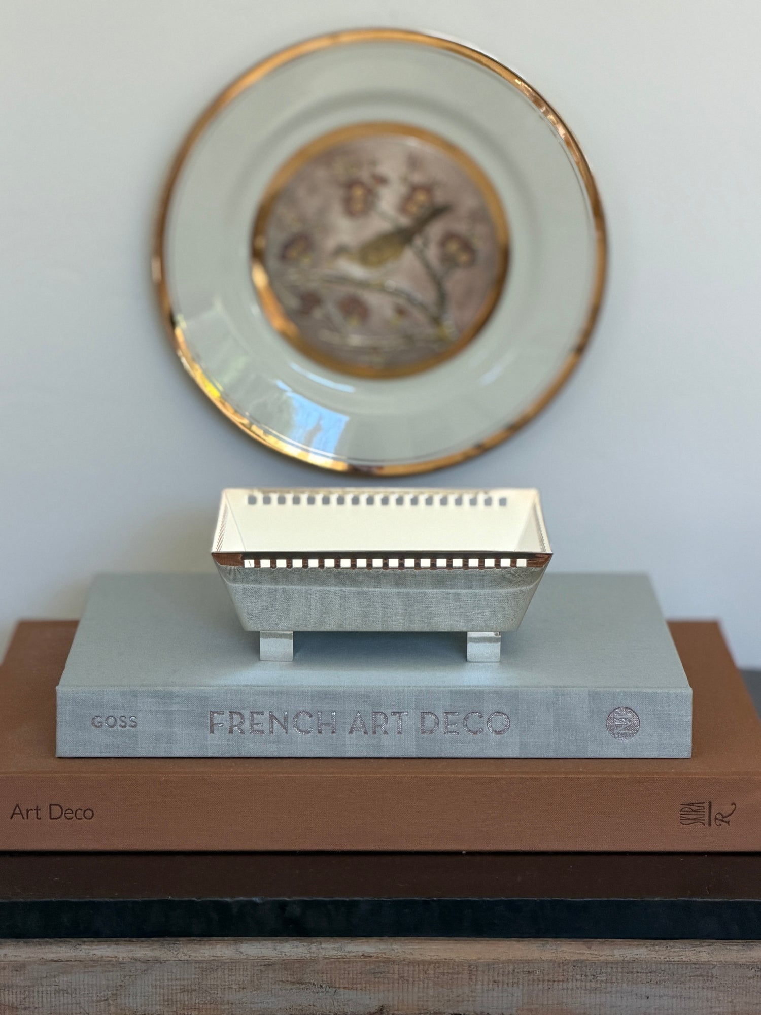Richard Meier for Swid Powell Silver Plated Square Footed Bowl — Italy c.1980s