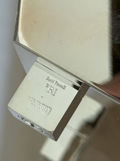 Richard Meier for Swid Powell Silver Plated Square Footed Bowl — Italy c.1980s