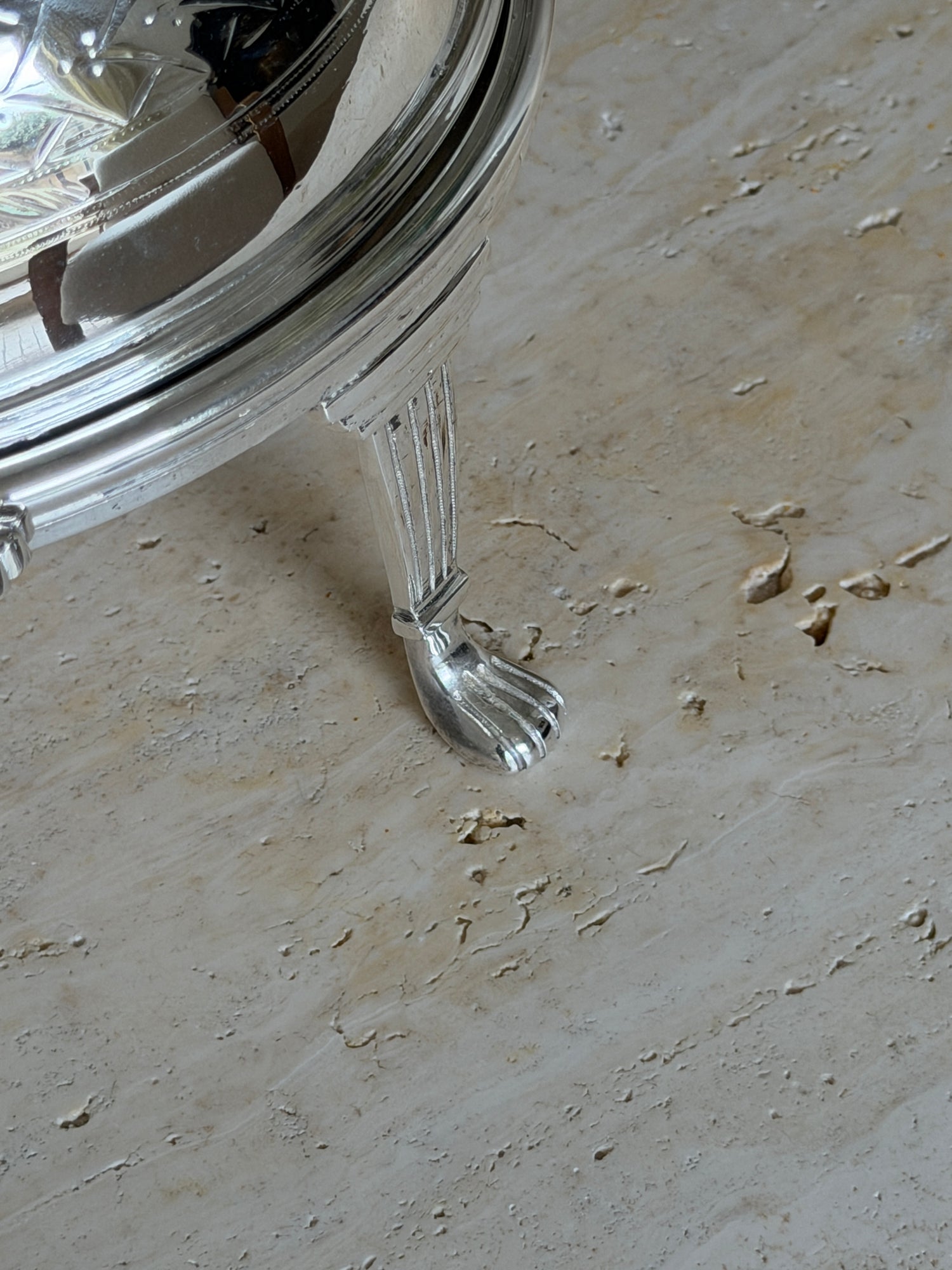 Rollover Butter Dish in Silver Plate with Original Glass Liner British c.1880 | Collectors Gene