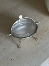 Rollover Butter Dish in Silver Plate with Original Glass Liner British c.1880 | Collectors Gene